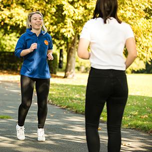 Physical activity mobile banner